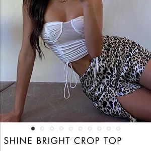 Princess Polly Shine Bright crop top-NEW WITH TAGS